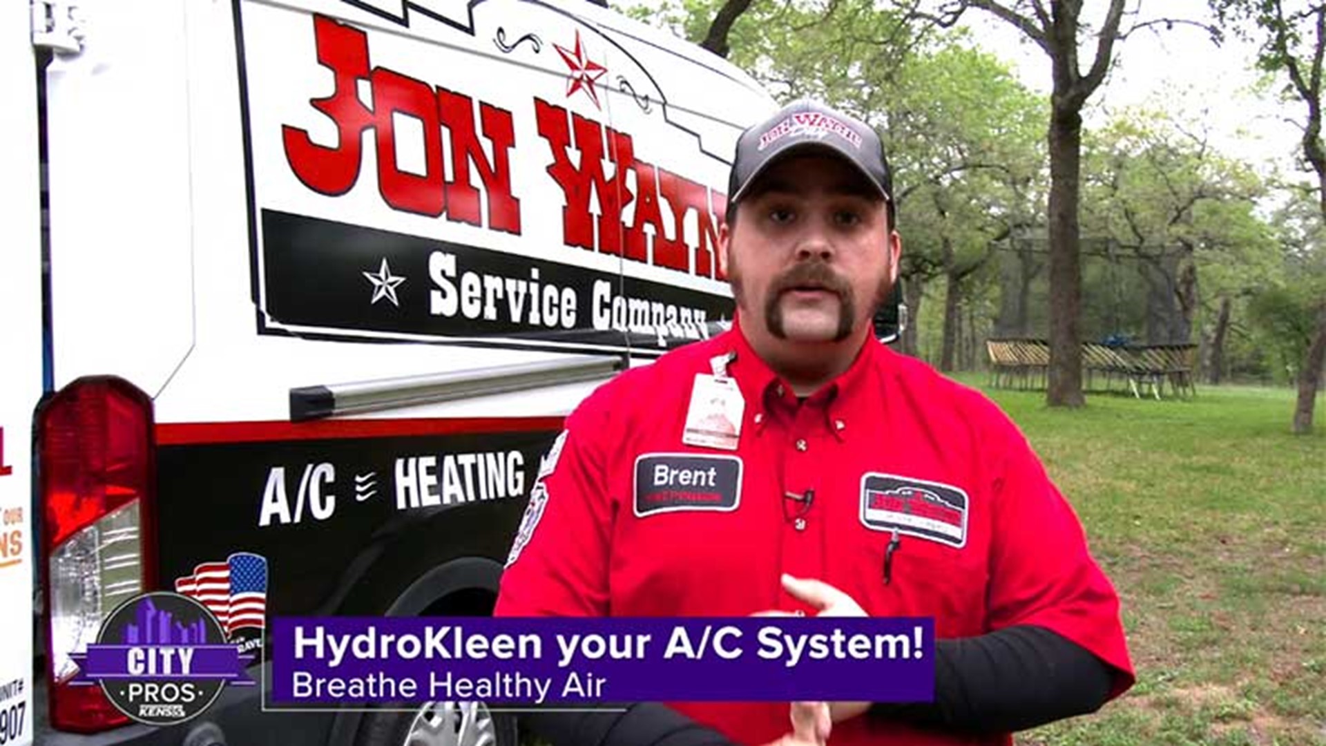 Jon Wayne Service Company uses the HydroKleen process on the indoor coil, bore wheel and outdoor condensing unit to remove microbial growth inside A/C systems.