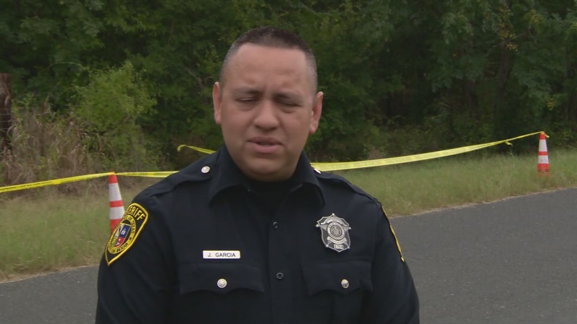 Johnny Garcia with the Bexar County Sheriff's Office provides an update on the human remains that were found in the southwest part of the county Wednesday night.