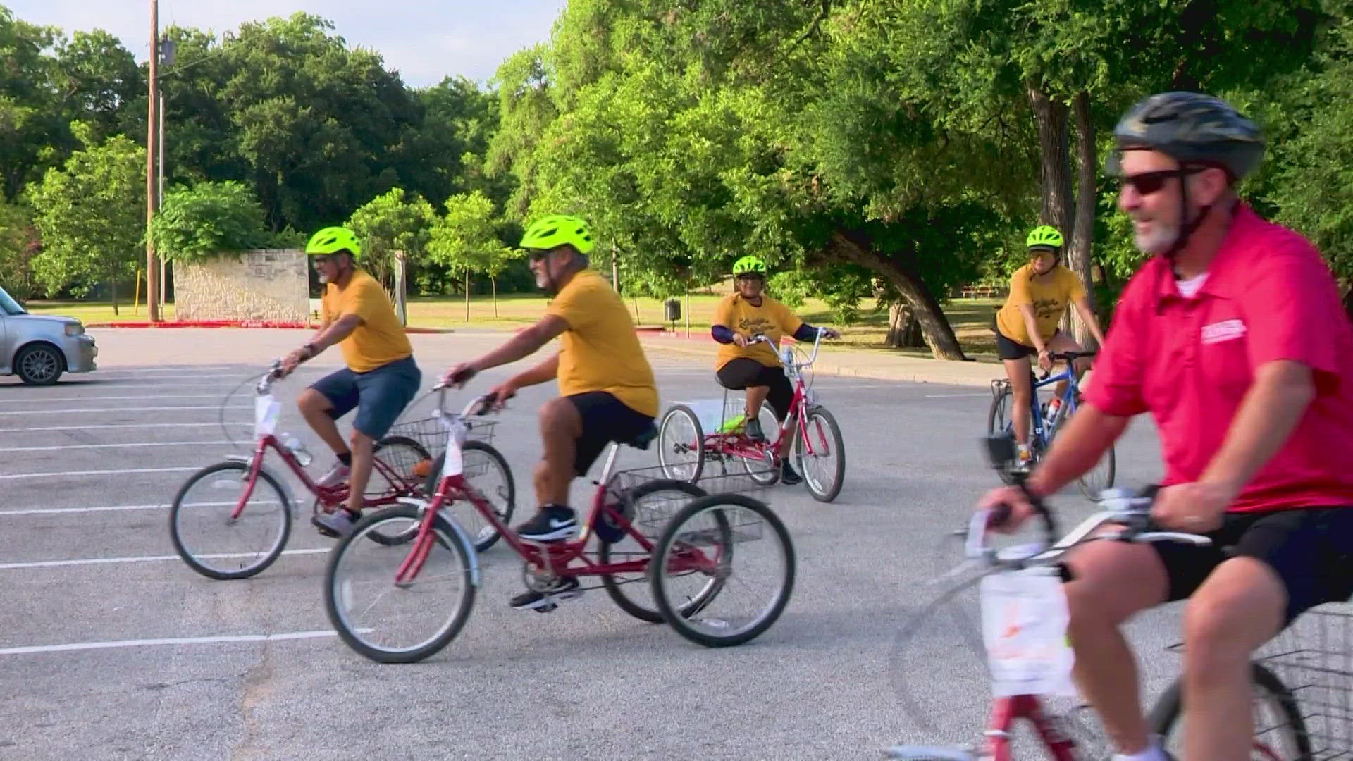 KENS 5 Barry Davis went for a ride with the Golden Rollers.