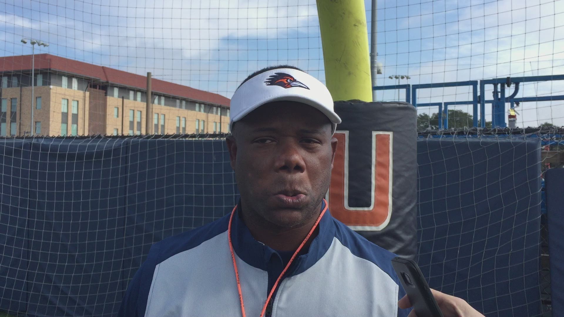UTSA coach Frank Wilson on the importance of his players staying focused in practice