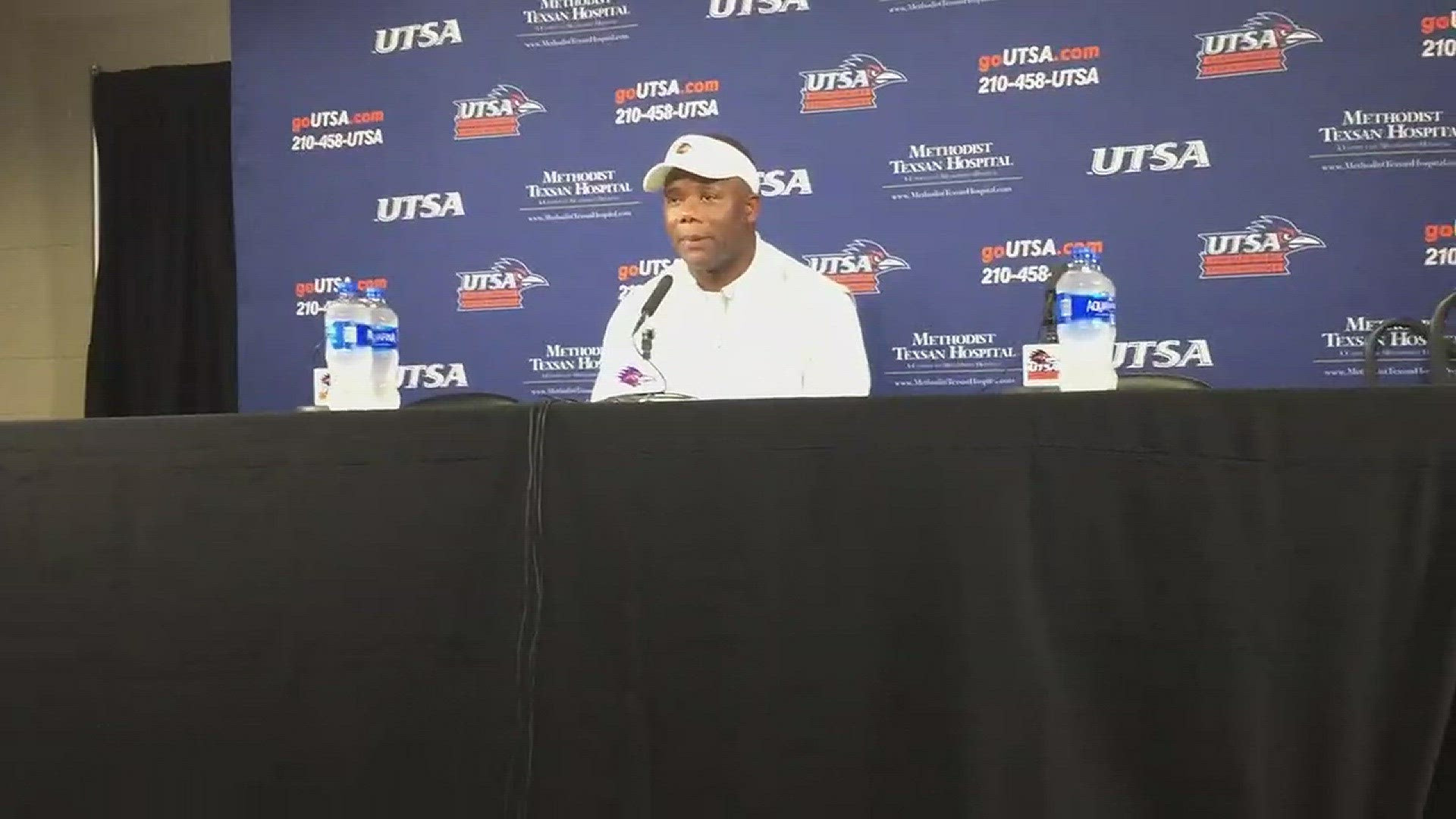UTSA coach Frank Wilson talks about the victory against Rice