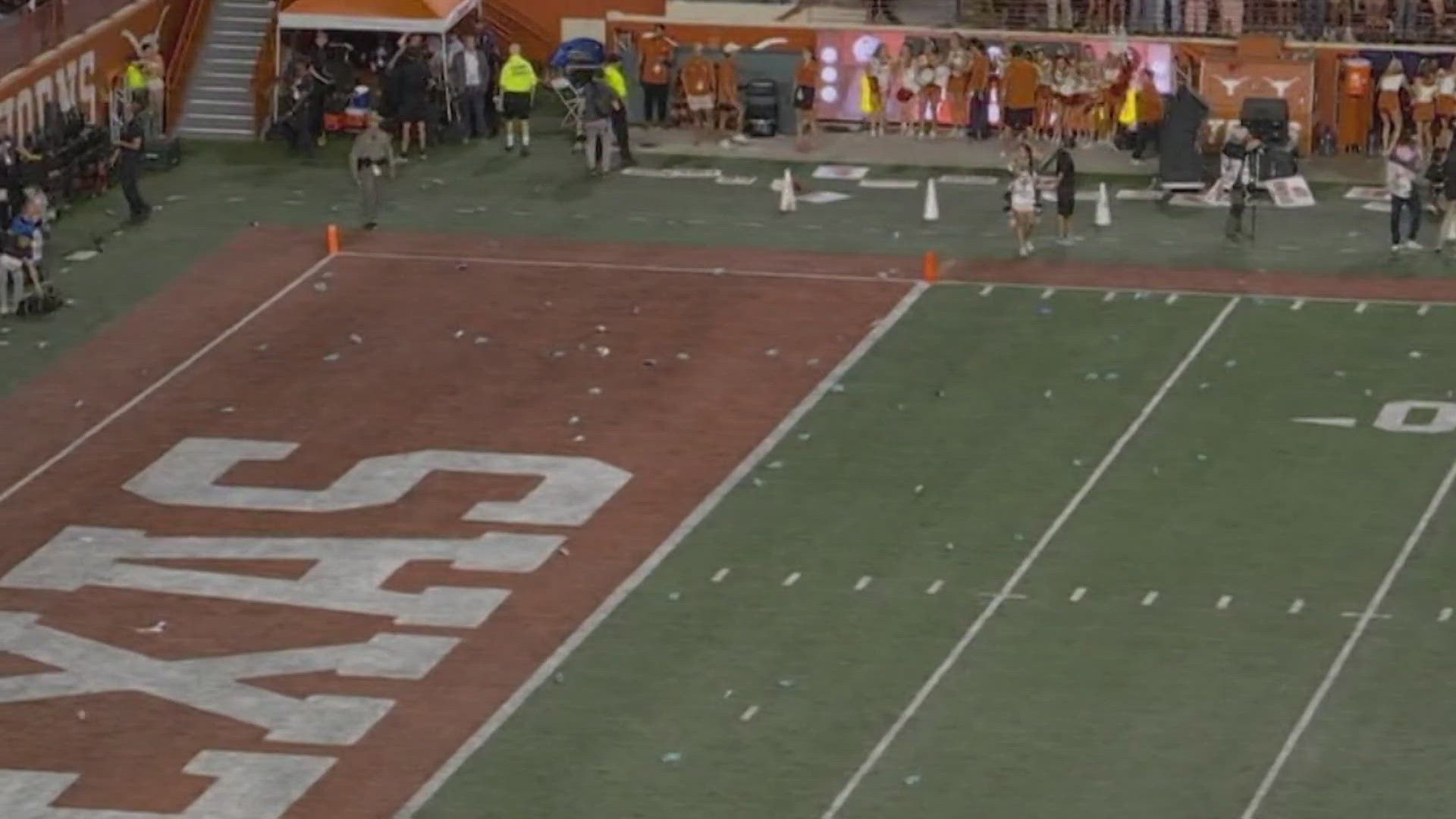 McConaughey says UT students throwing trash on field was not 'alright