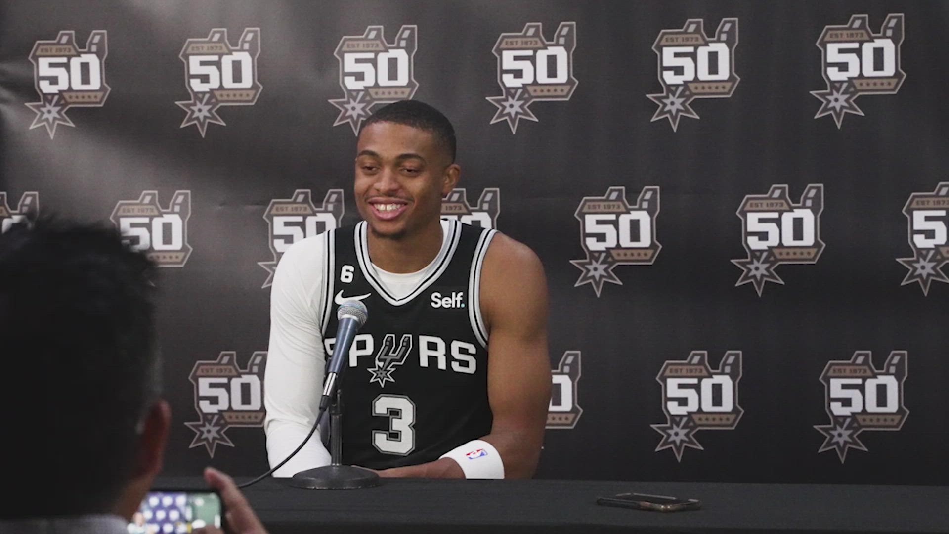 "I definitely want to be the big brother role for any of the younger guys," Johnson said. He's one of the longest tenured Spurs, coming off of a big season.
