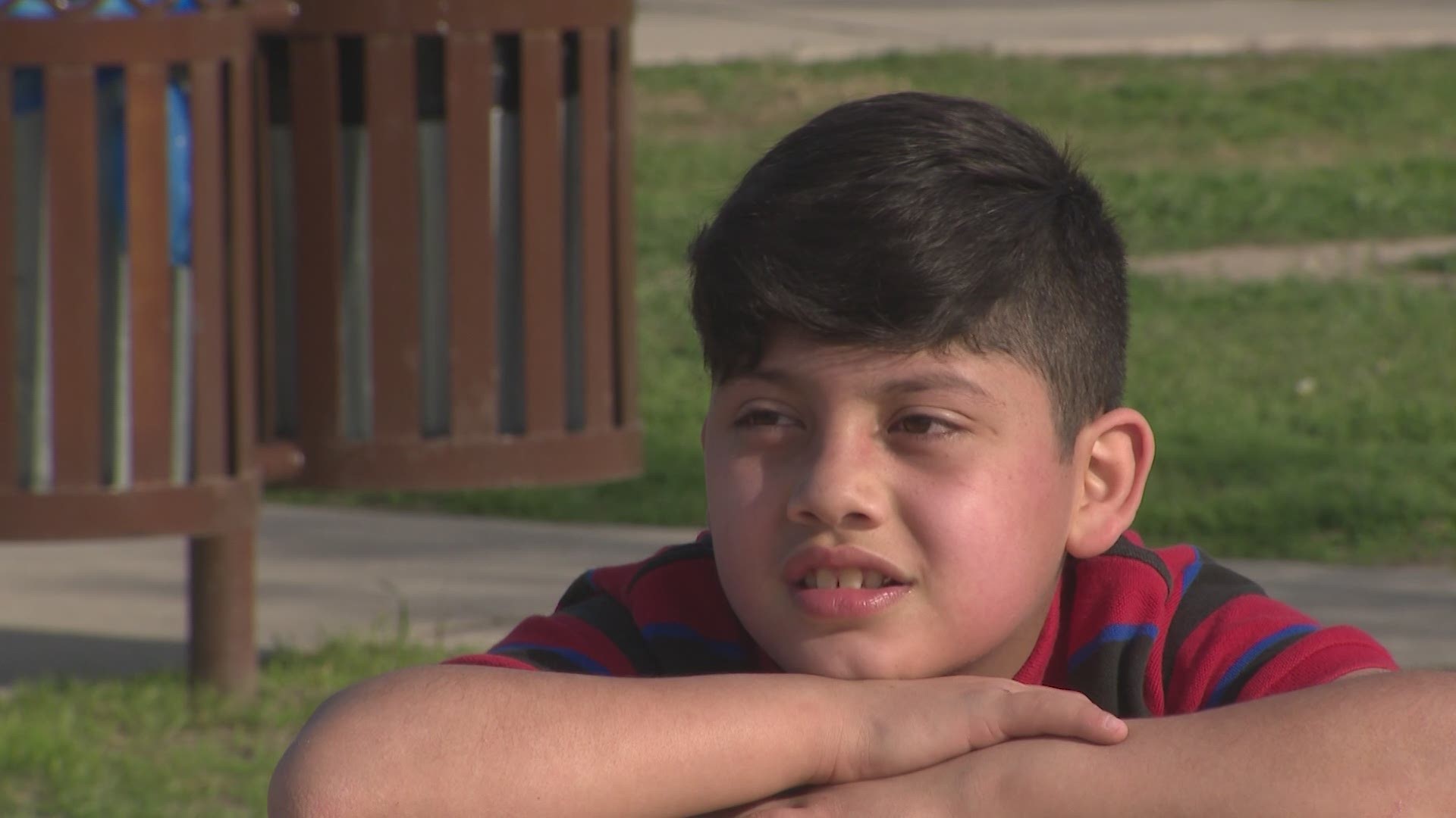 Watch this kiddo get really happy! :-) The 10-year-old is hoping to be adopted.