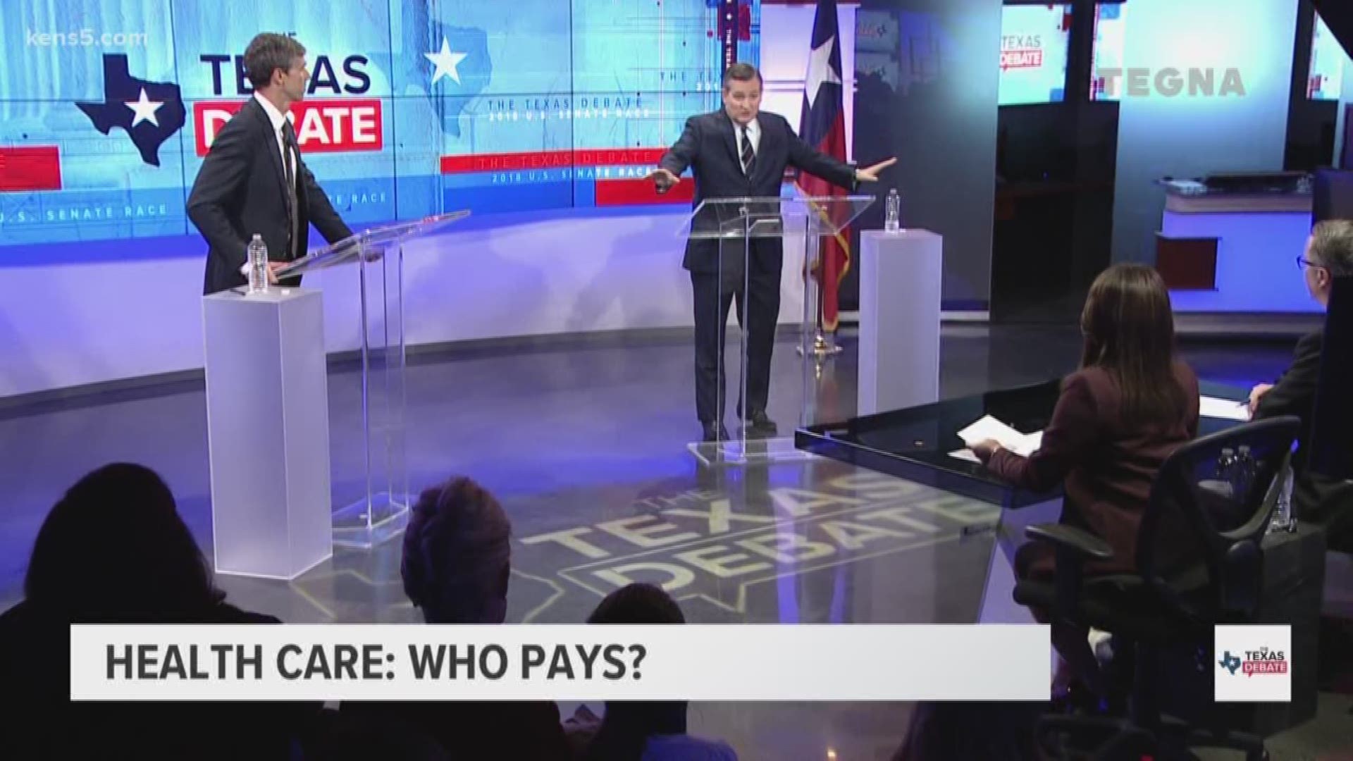 O'Rourke described what a universal health care system would entail, while Cruz argued that it's financially unimaginable.
