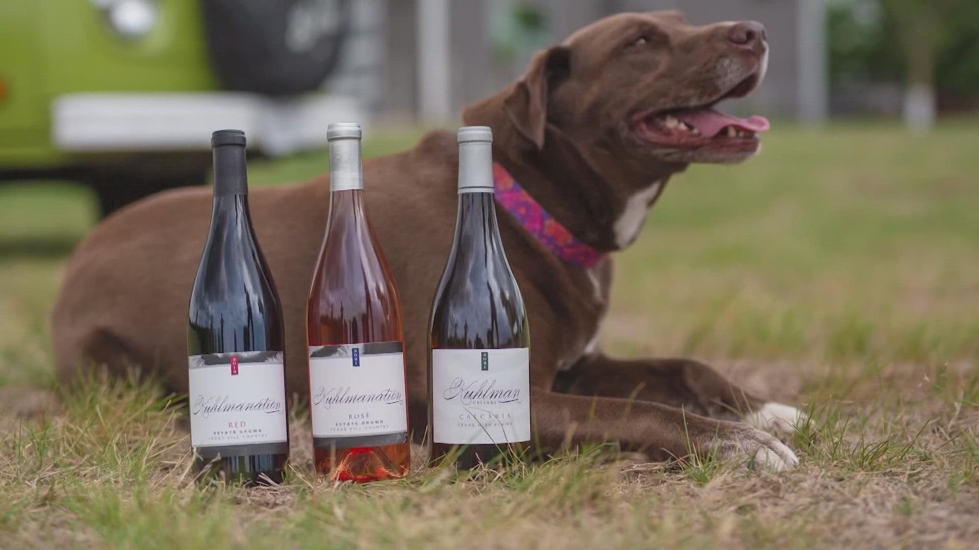 Kuhlman Cellars is making a donation from each bottle sold to a local animal rescue organization, and they'll have "Barkuterie Boards" for the canines in attendance.