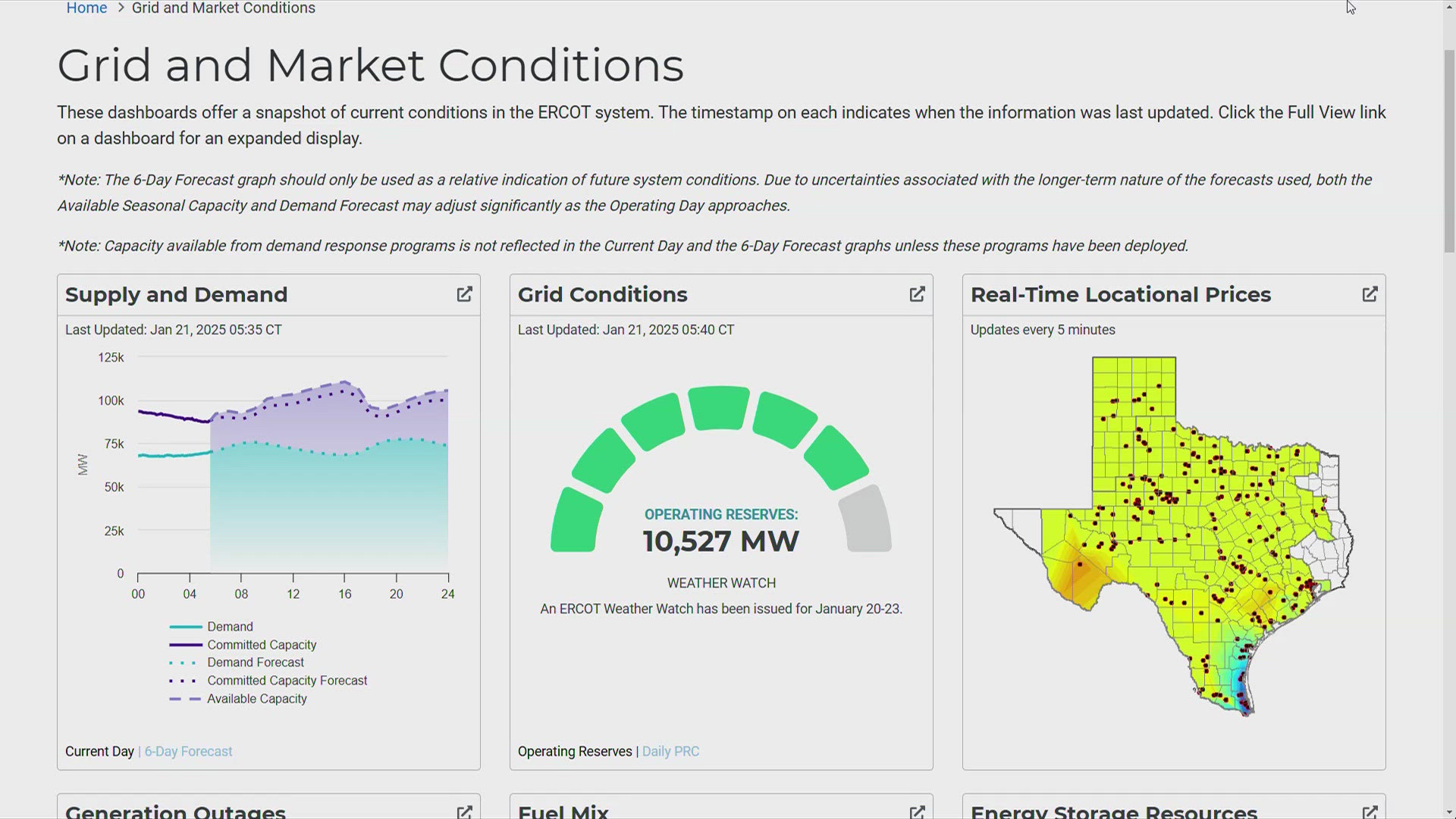 ERCOT monitoring power grid as freezing conditions hit parts of Texas ...