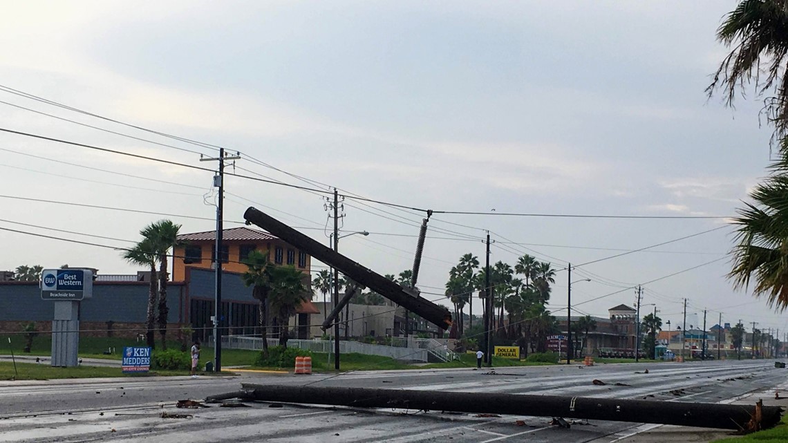 South Padre Island storm causes downed power lines, outages