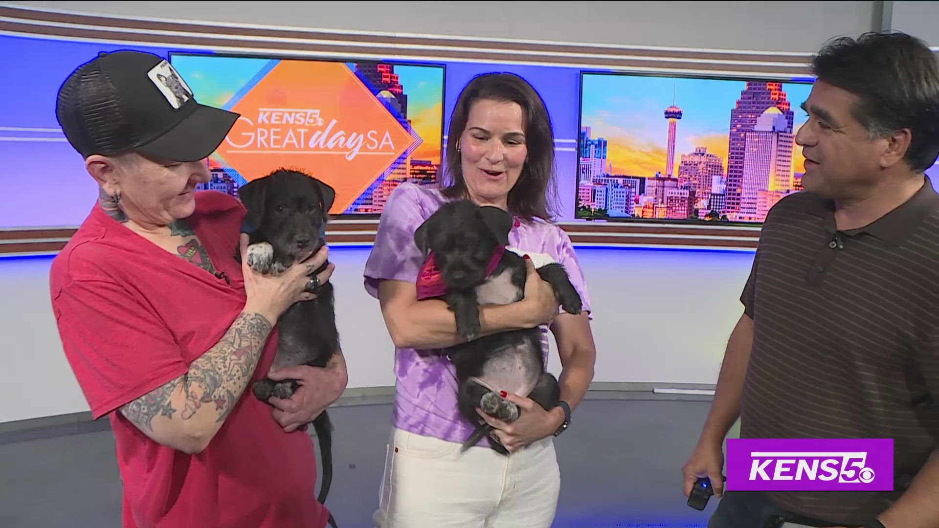 Wendy Black & Kim Matthews with the Footbridge Foundation bring in some adorable puppies ready to find their fur-ever homes.