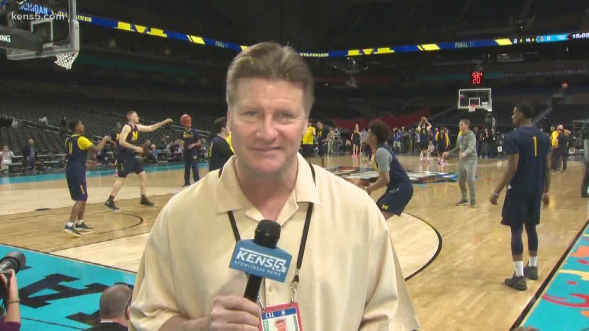 Final Four teams practice at Alamodome, Fan Fest kicks off! kens5