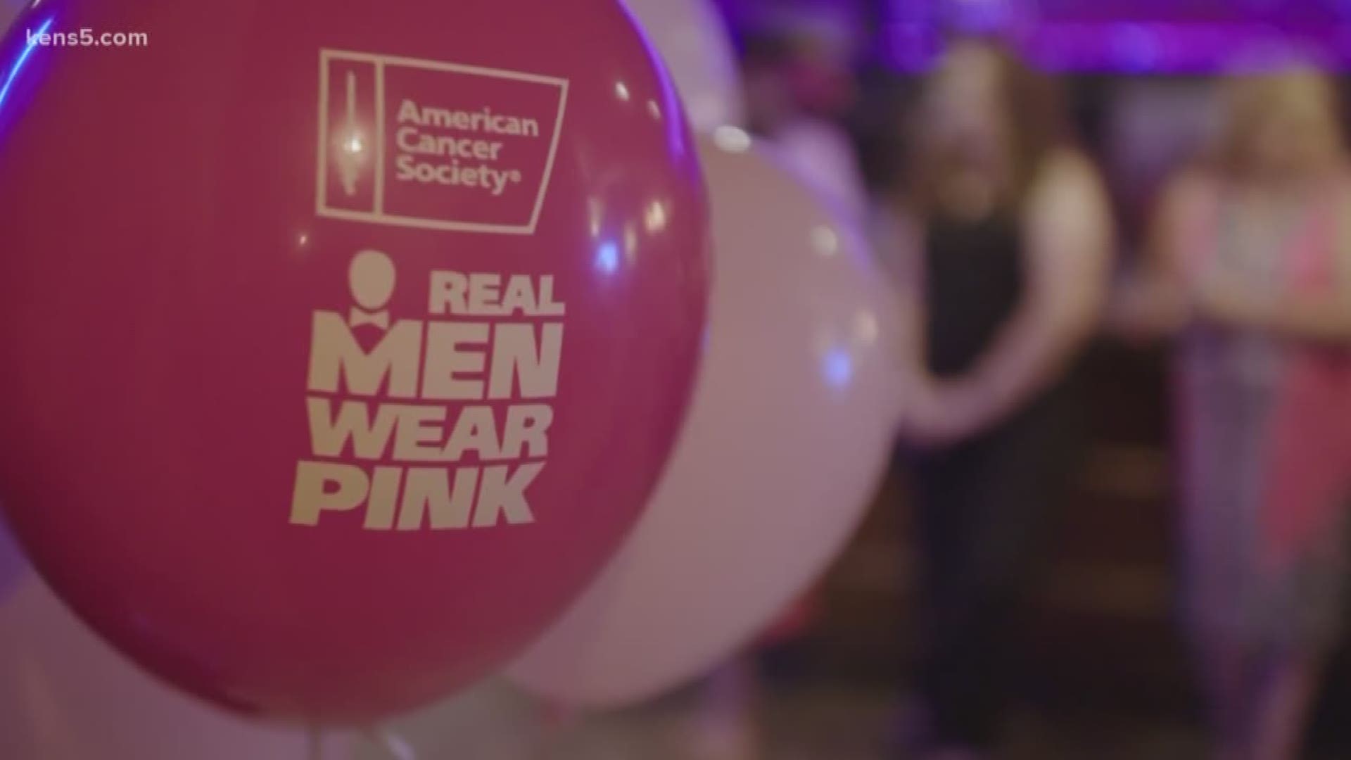 Although less than one percent of men experience breast cancer, dozens are stepping up fight the disease by wearing the color pink.