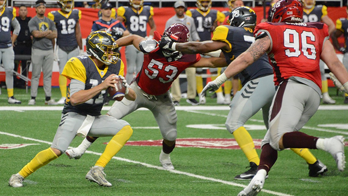 Photos: Fleet Swamps San Antonio Commanders 31-11 - Times of San Diego