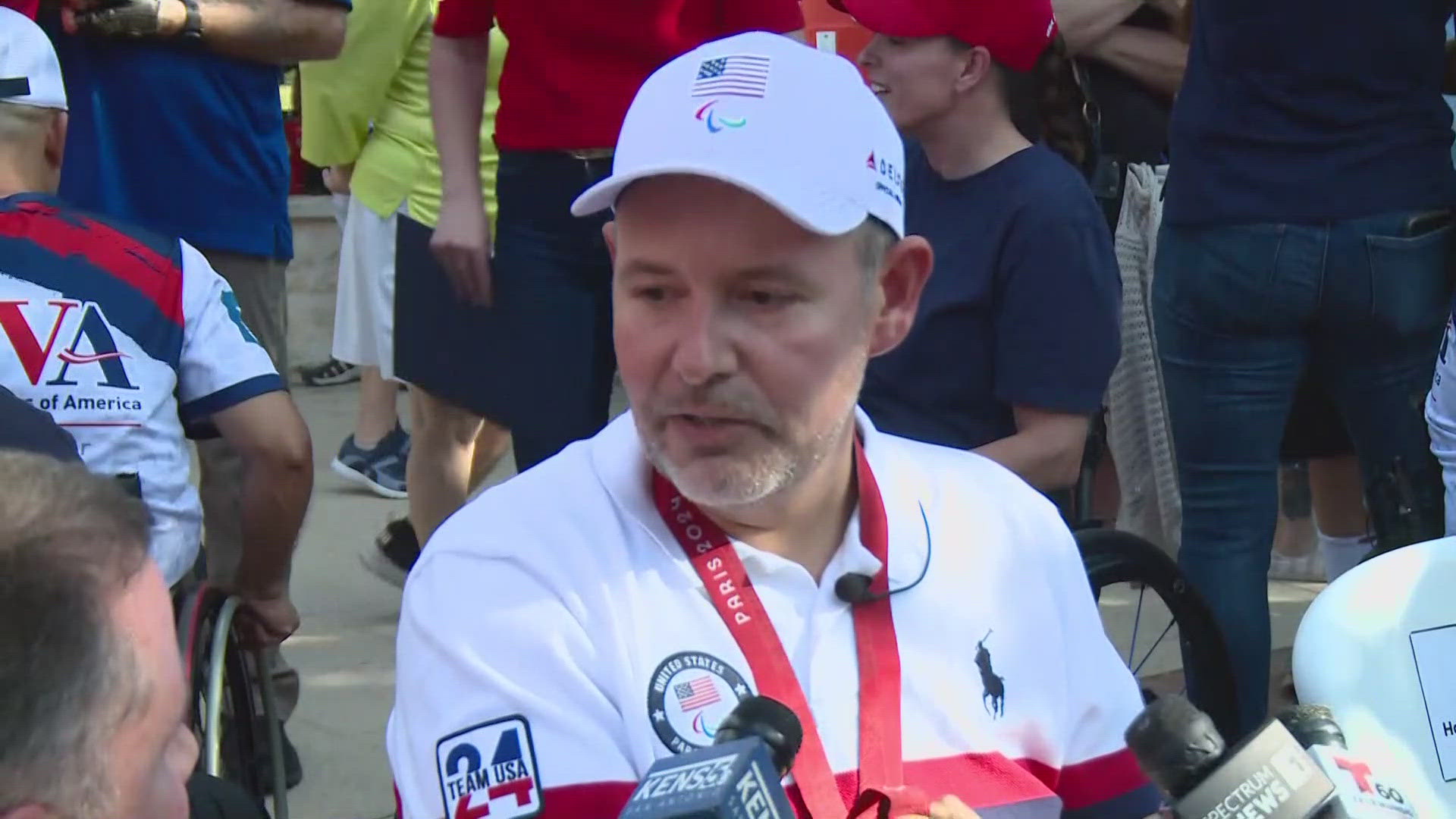 Paralympic archer Jason Tabansky was welcomed by the Boerne community after his big gold medal win in Paris.