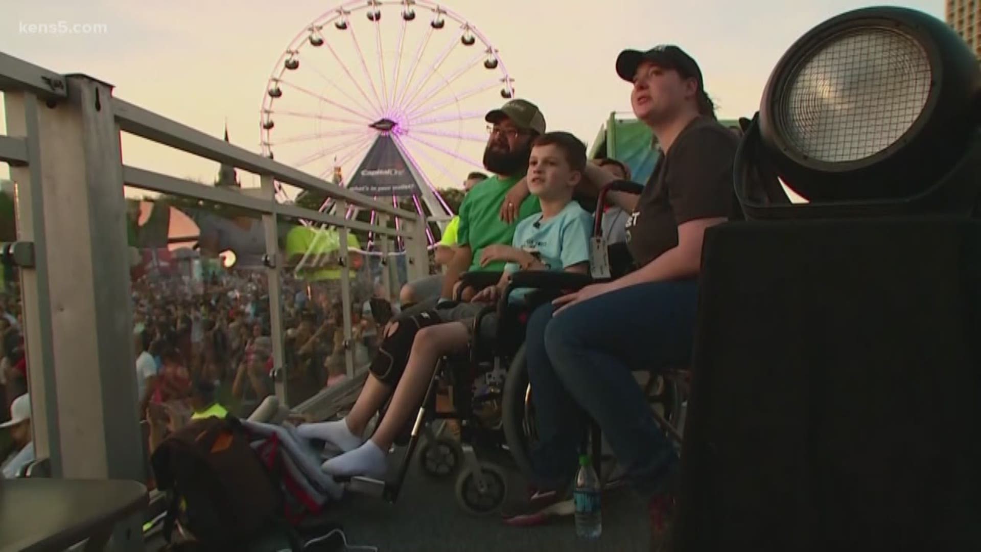 A nine-year-old boy was able to attend a concert he'll never forget at Saturday's March Madness Music Festival.