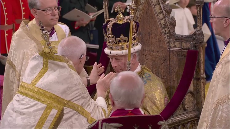 Charles III crowned in ancient rite at Westminster Abbey