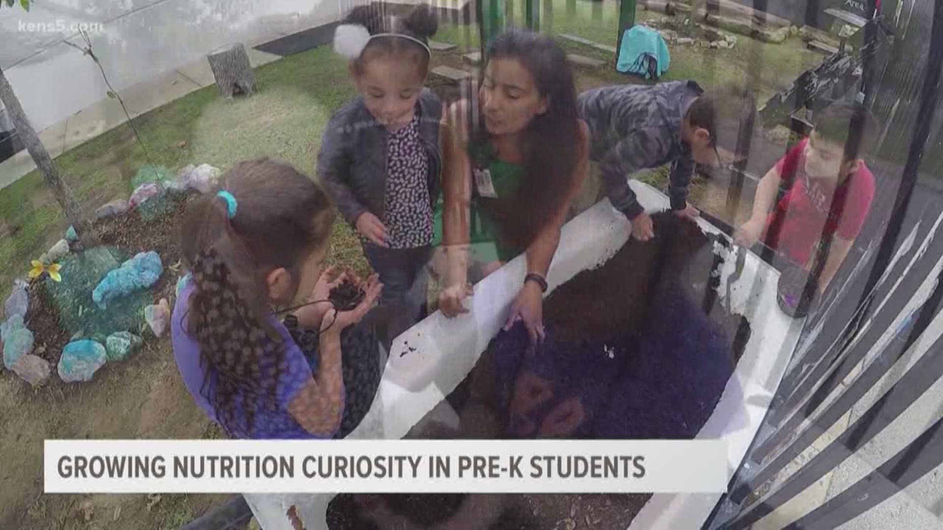 Pre-k for SA students are getting hands-on learning about nutrition for gardening.