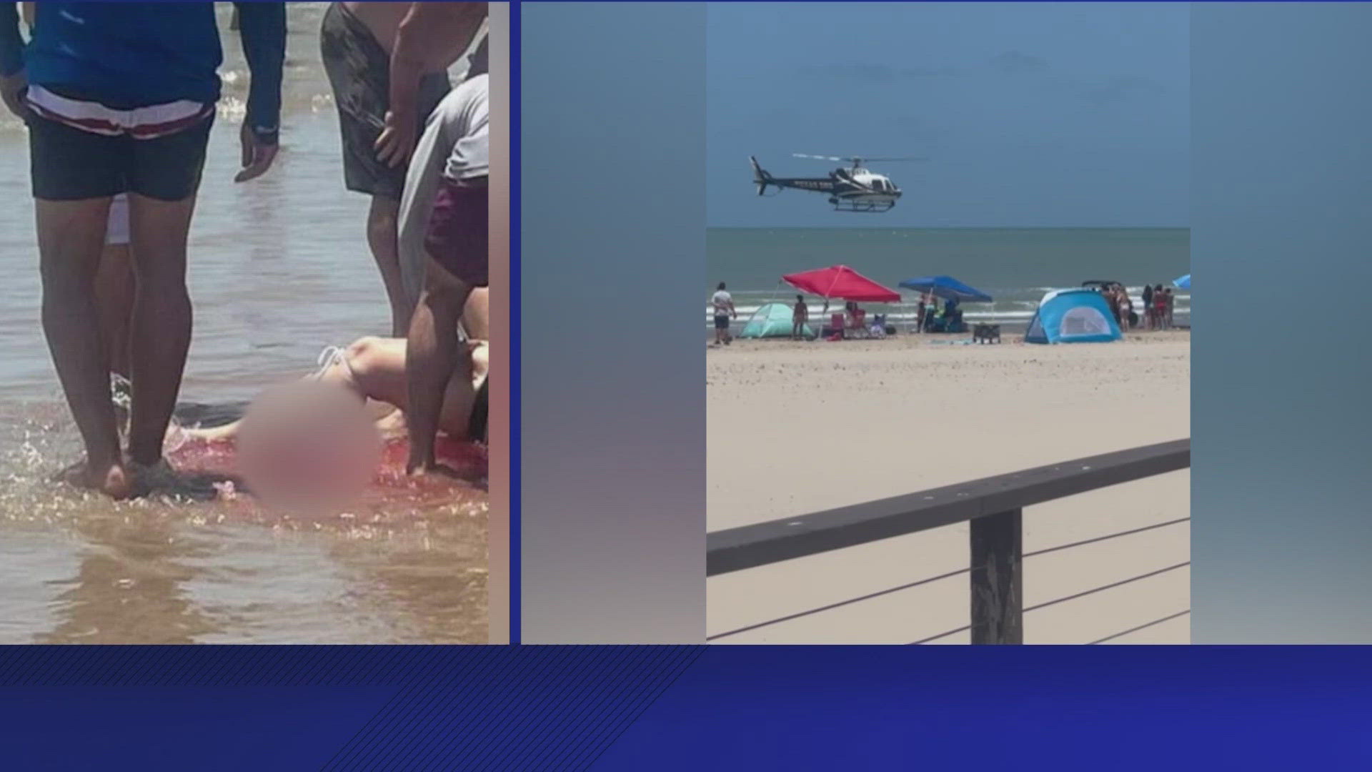 Authorities believe the same shark attacked four people across a roughly two-hour span today along South Padre Island.