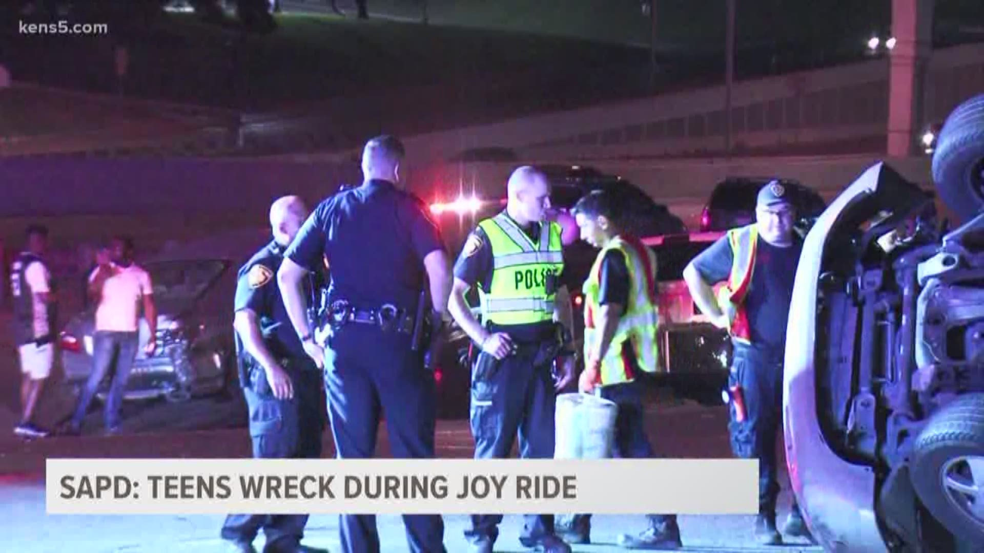 Teens crash after northwestside joy ride
