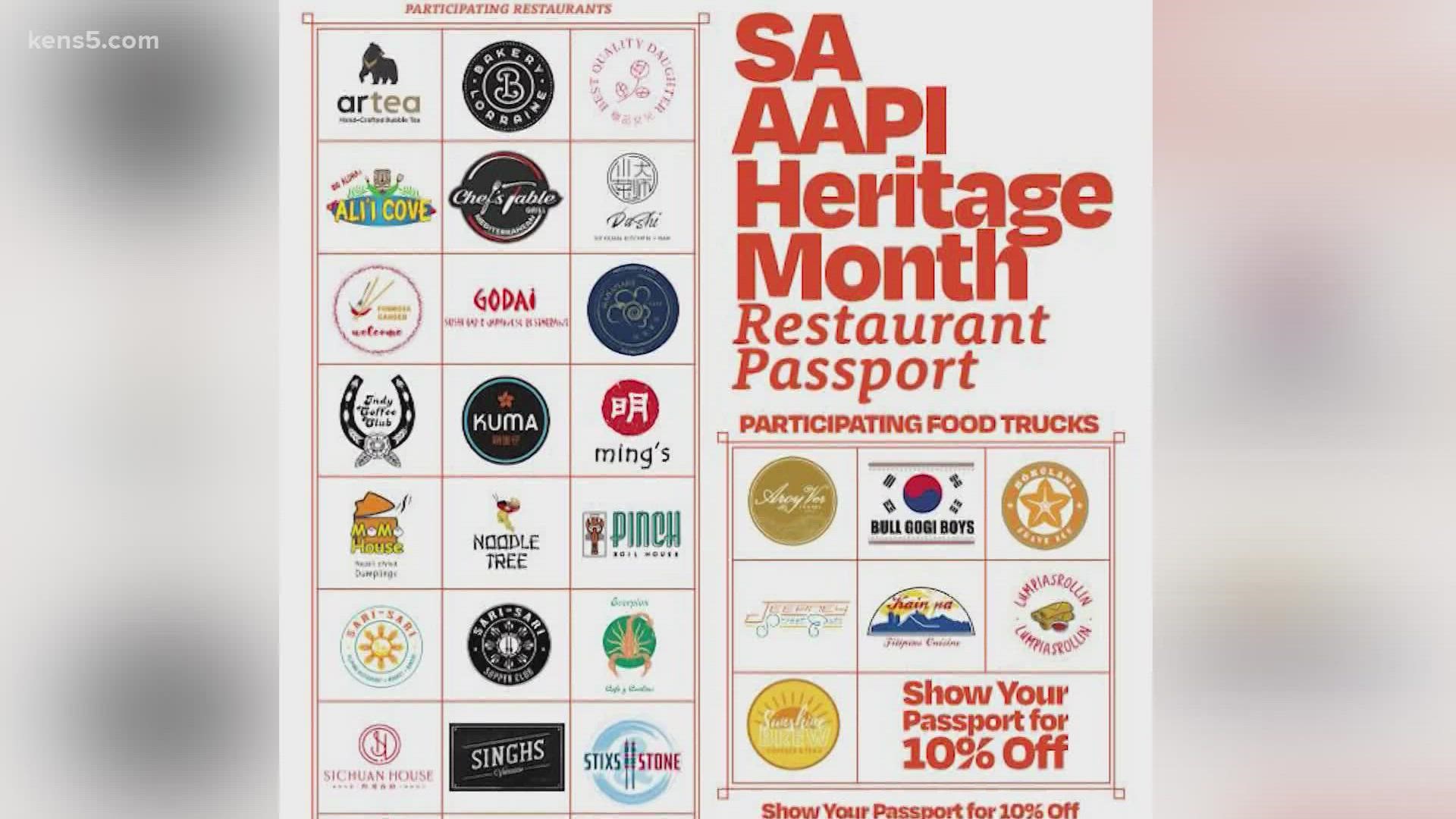 The free downloadable passport gets you 10% off at participating locations in honor of Asian-American and Pacific Islander Heritage month.