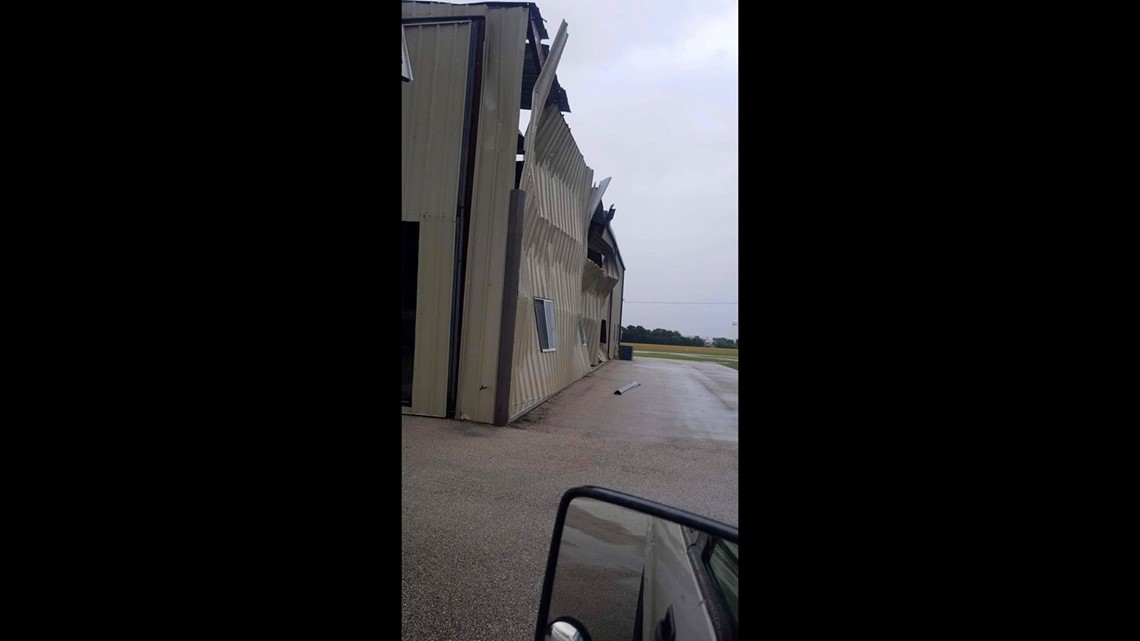 Photos Castroville Airport damaged by storm, winds