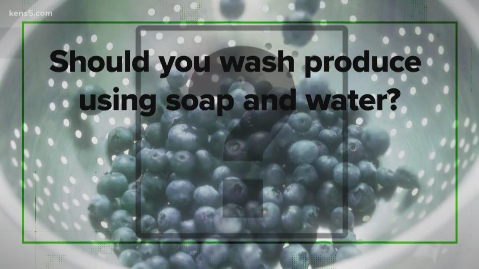 A video went viral saying you should wash produce with soap. We're verifying if that's true.