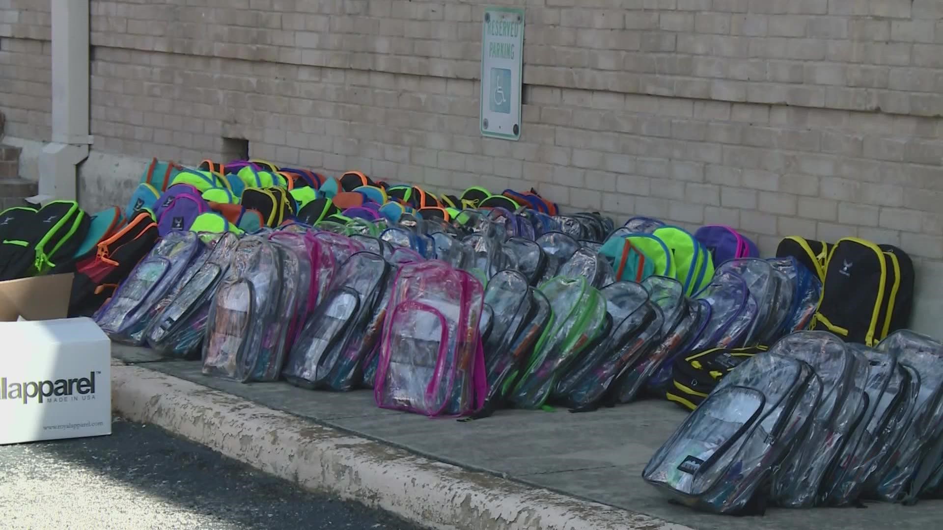 The Mexican American Unity Council teamed up with Bank of America and other businesses to host a back to school fair Friday morning.