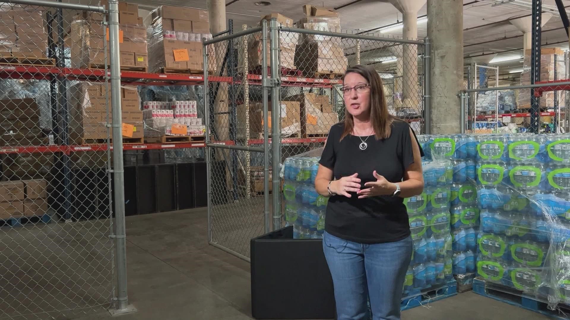 Non-profit is going through twice as many bottled waters in the midst of historic heat wave.