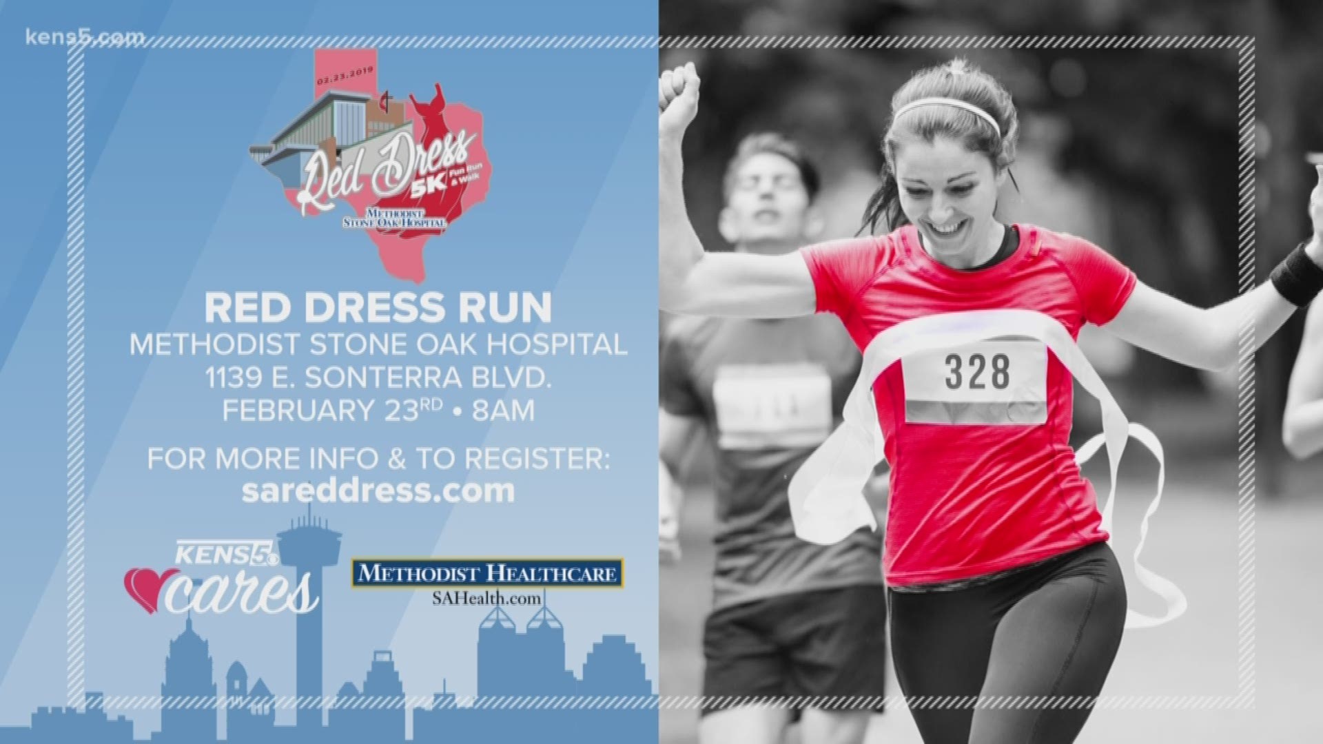 Runners in red are taking over the Methodist Hospital Stone Oak campus in just over one week.