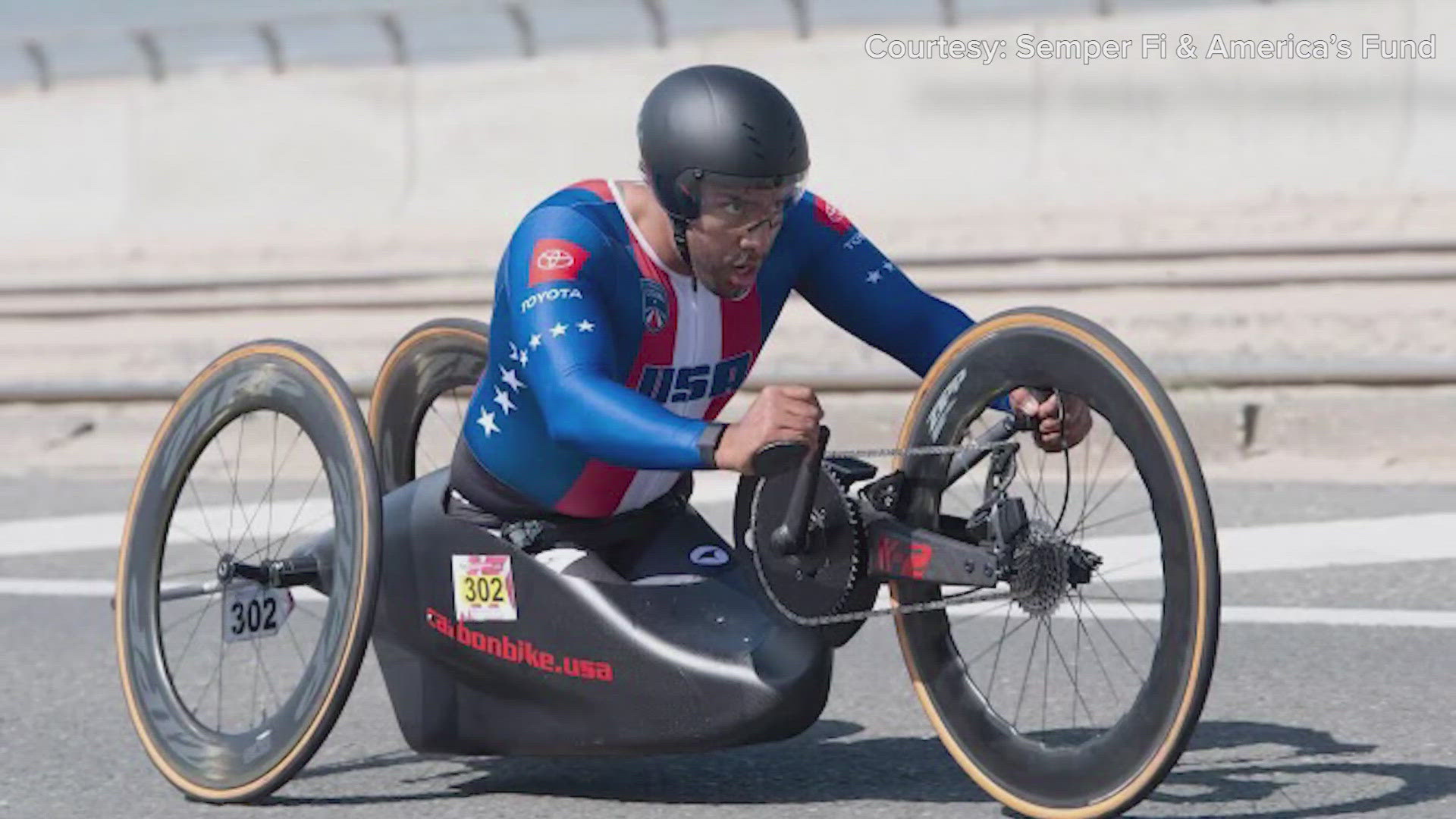 Ivan Perez, who served in the Marines, hasn't let his disabilities stop him from training for the Paralympics.