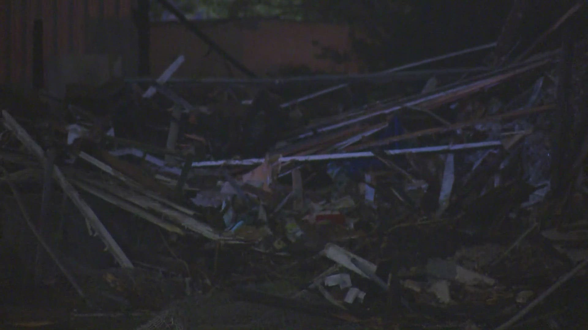 This second fire sparked just hours after crews finished demolishing one of the homes.