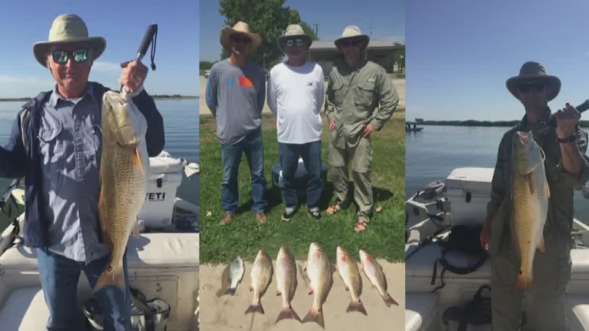 Eyewitness News Barry Davis spent the day fishing on Lake Braunig.