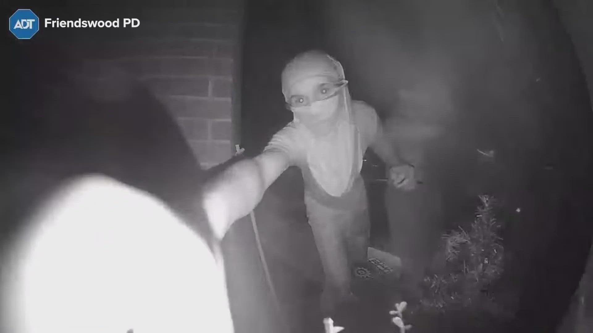 Ring video shows a masked person pounding on a northside home and running away. The unwanted visitor appeared to be filming the incident.