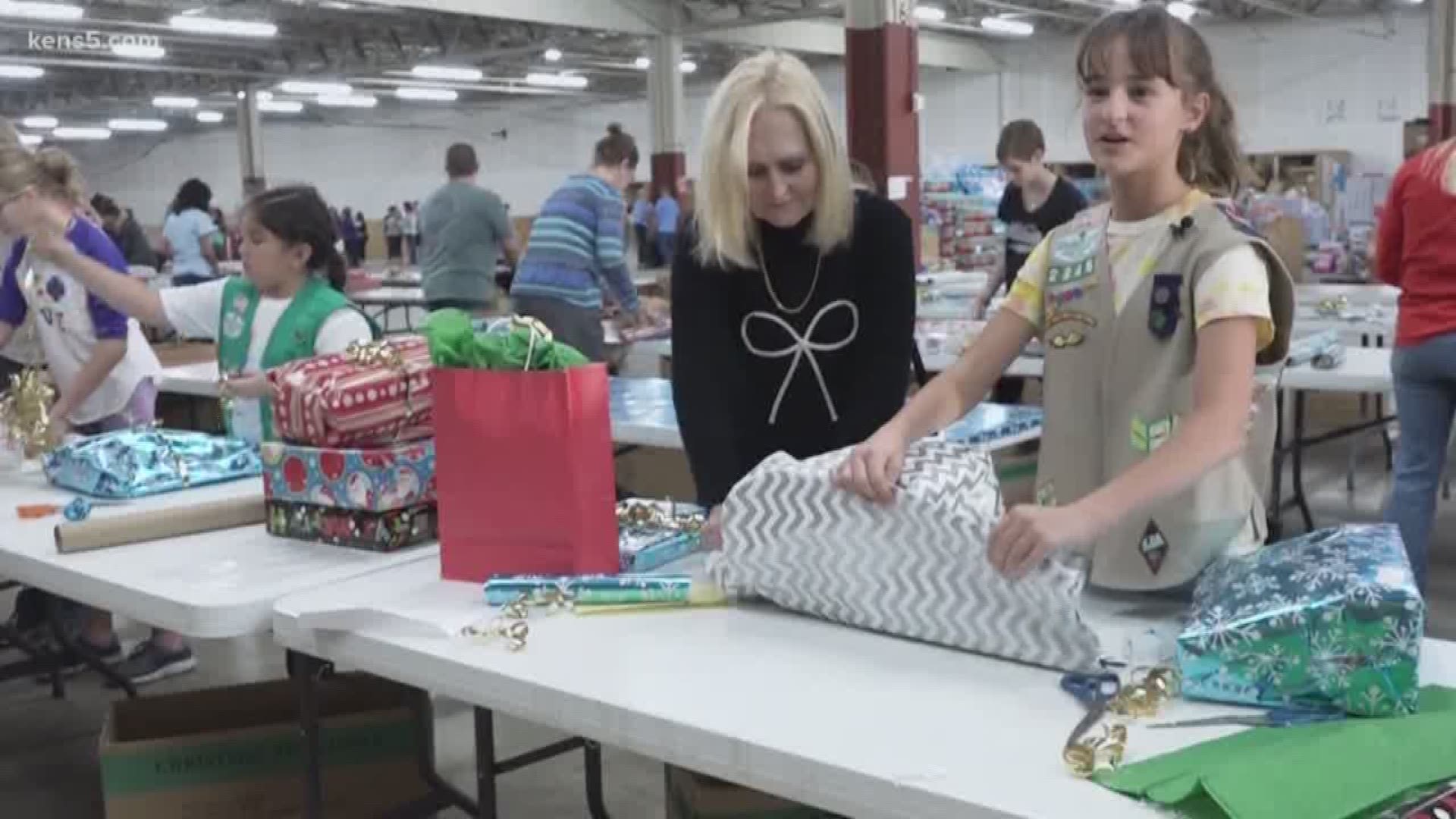 It takes many hands to make Christmas special for 20,000 kids. Hundreds of volunteers are working to make the holidays happy for Bexar County's less fortunate kids.