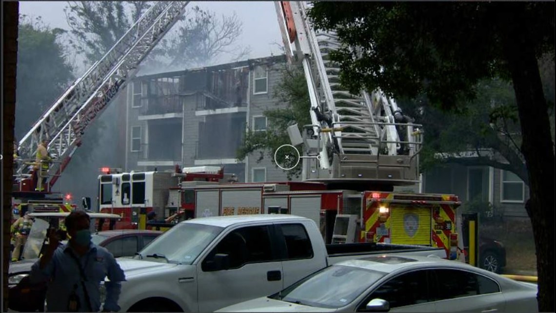 Major apartment fire on the northeast side of San Antonio