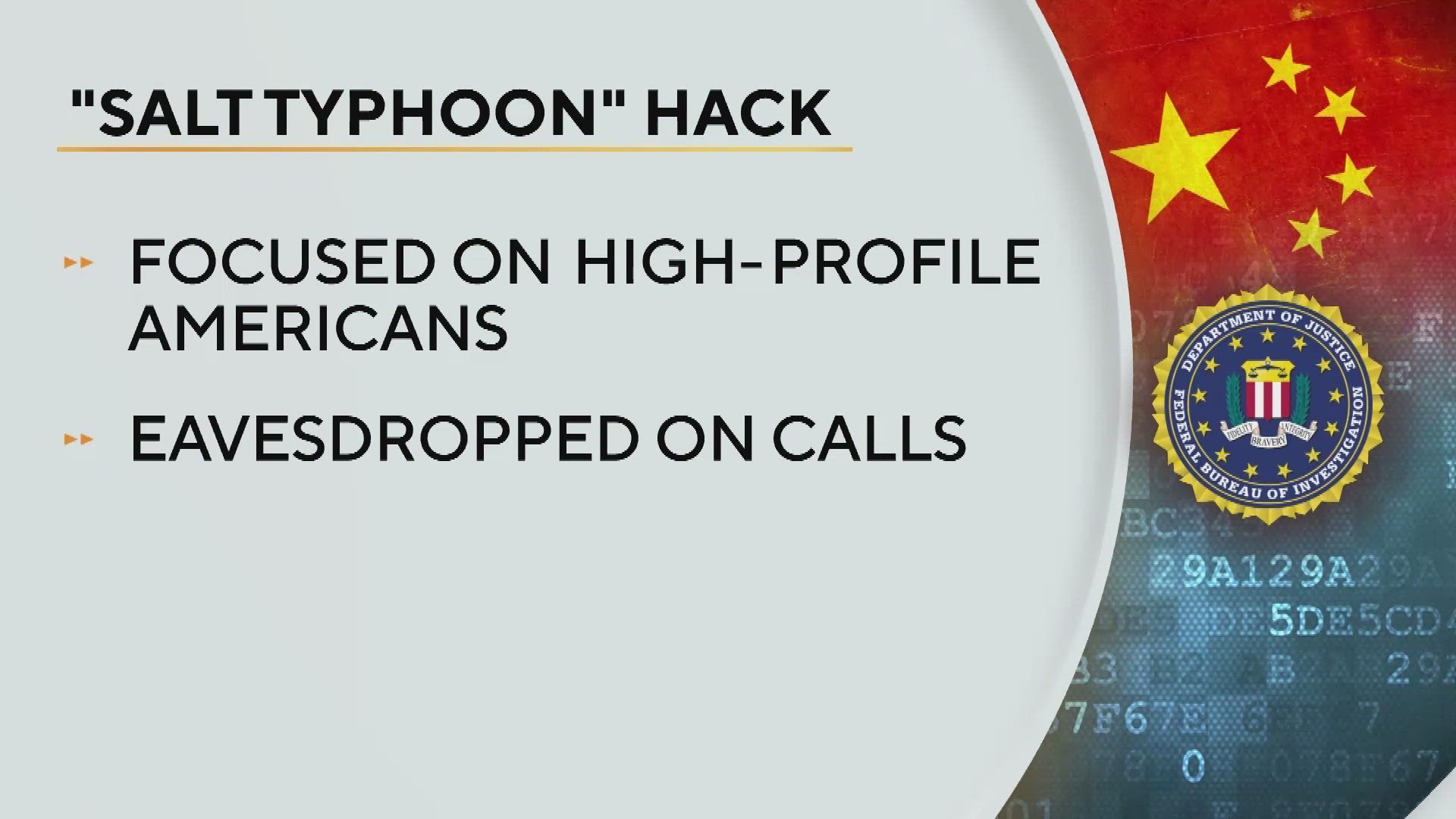 It's being called one of the largest cybersecurity hacks in history. U.S. security officials say its an act of espionage by China's government.