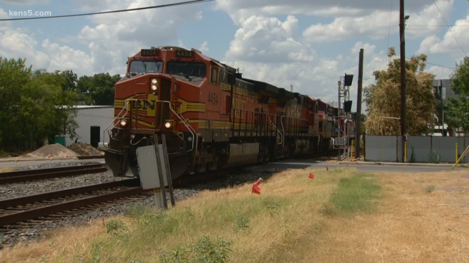 The train's conductor told police he saw the man walking along the tracks and tried to alert him with a siren. The man would not move.