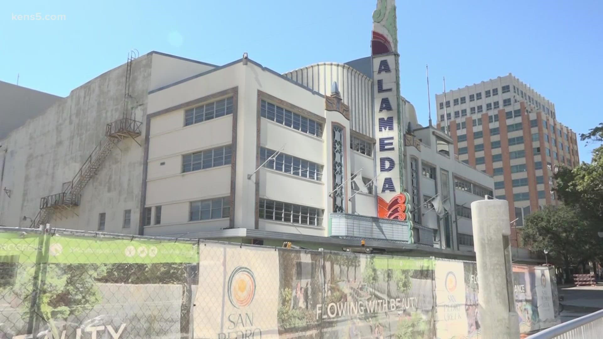 Bexar County commissioners approved providing an additional $7 million to help restore the Alameda Theater.