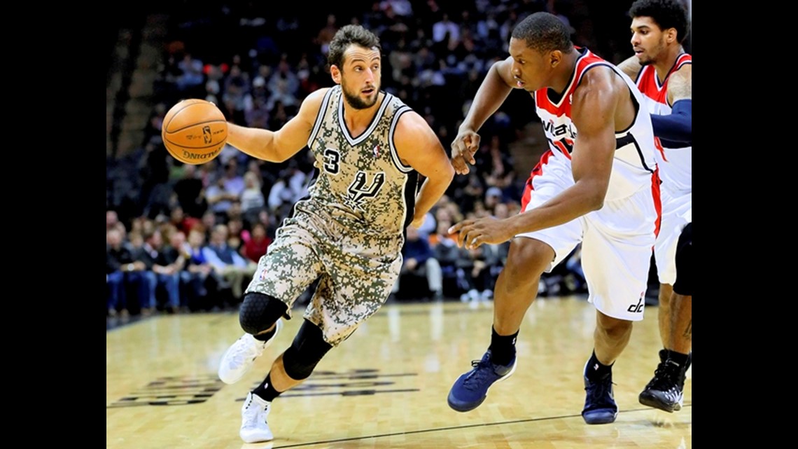 San Antonio Spurs Patty Mills Camo Earned Edition Jersey in 2023