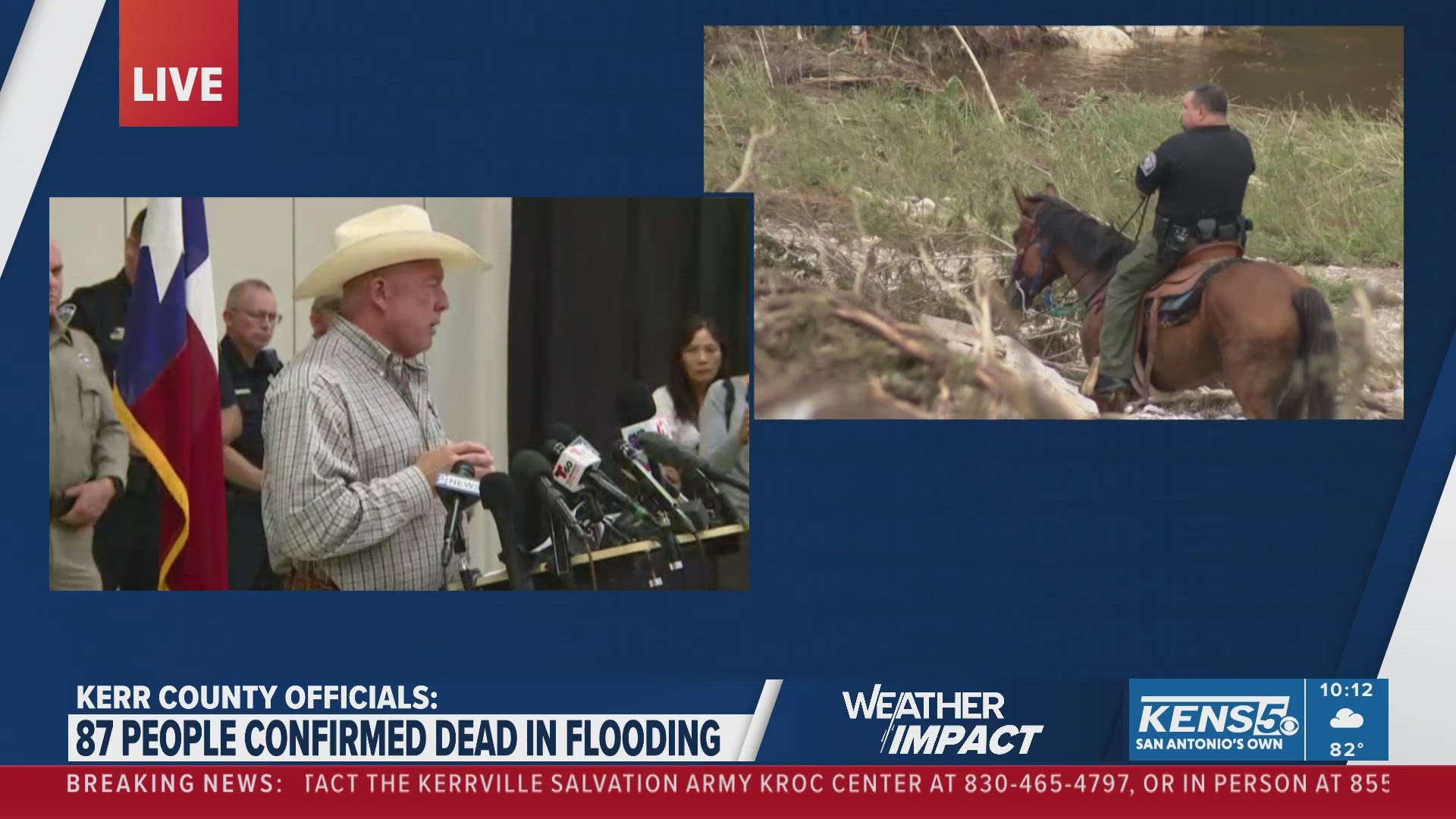 Kerr County officials say 87 people have been killed in the devastating floods as search and recovery operations continue.