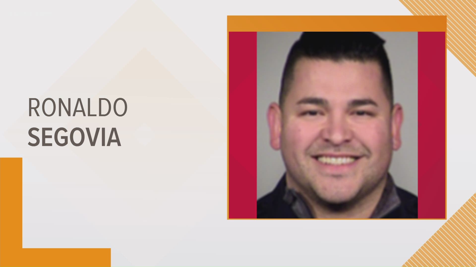 Ronaldo Segovia was accused of checking a license plate number for a "non-police purpose" in May 2019.
