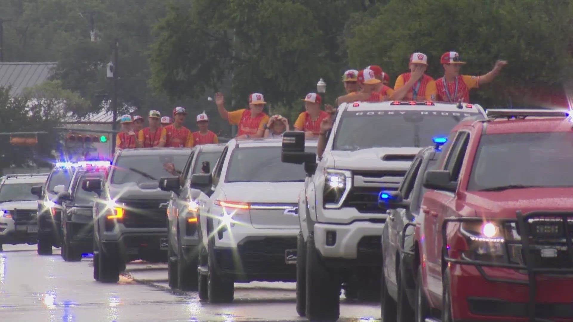 Even the rain couldn't ruin their parade, as Boerne welcomed back their hometown heroes.