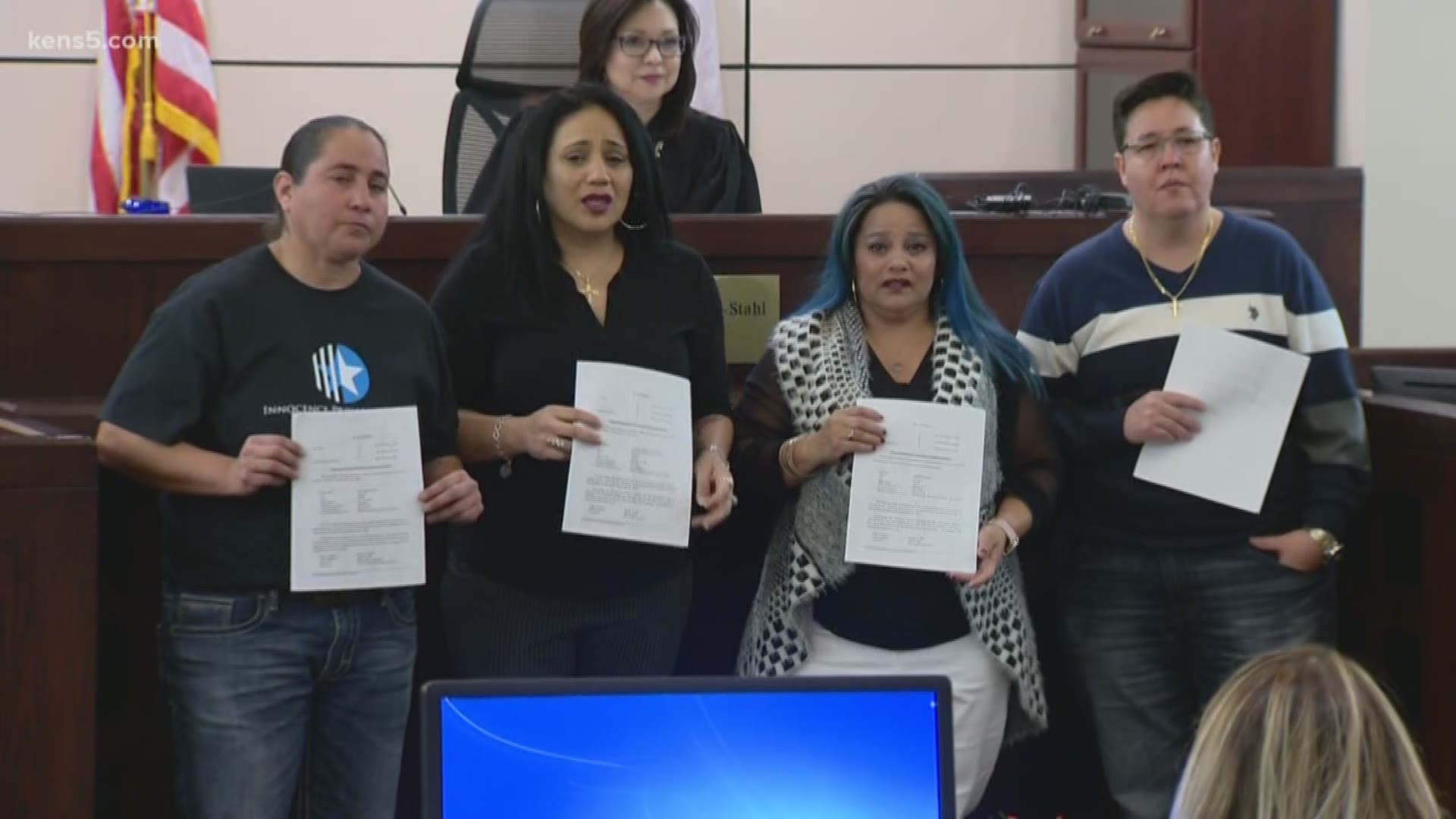 On Monday, over two years after a group of women accused of sexual assault in the '90s were declared innocent - after spending years behind bars - they met with the judge who officially expunged their records in court. Eyewitness News reporter Marvin Hurs