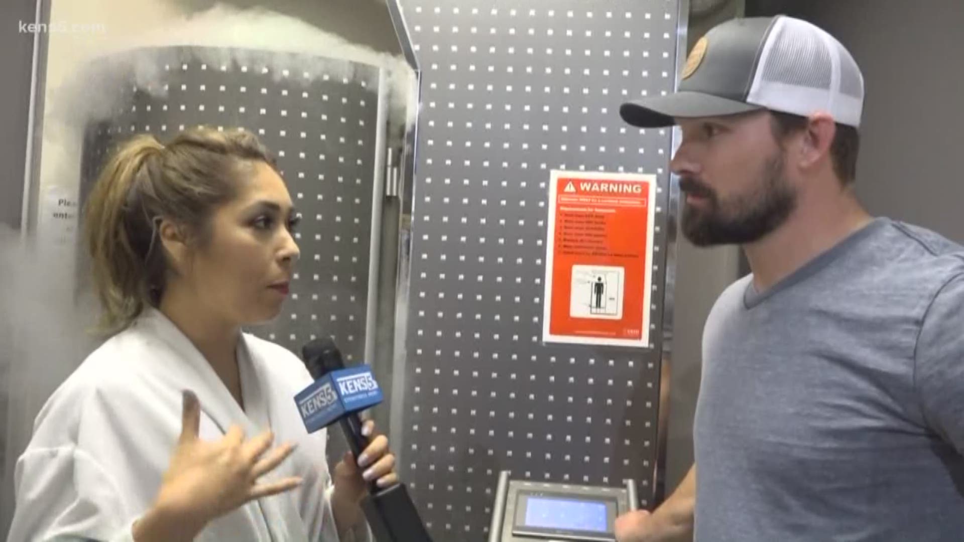 KENS 5's Audrey Castoreno explores the instant effects of Cryotherapy. The treatment shocks your body with freezing temperatures as a quick way to jump start healing and relieve stress.
