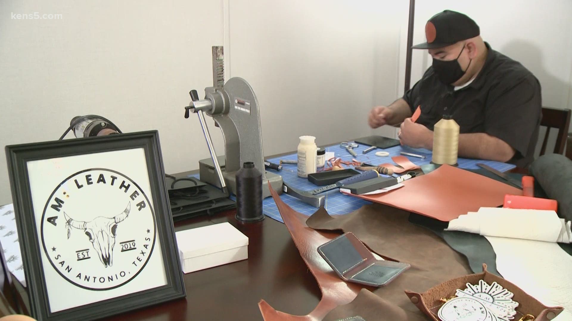 This husband, father and now business owner discovered ways to let out his inner creativity with leather.