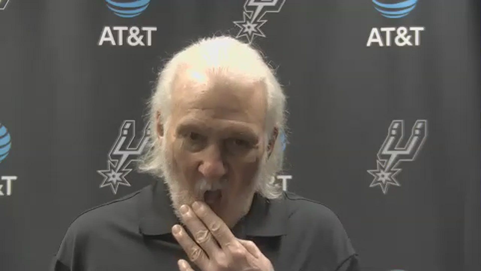 Popovich said he was pleased that his team sustained their effort throughout the game, even with a big lead at halftime.