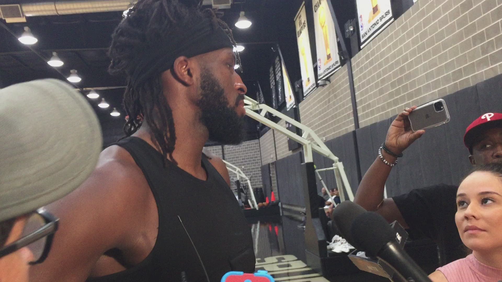 New Spurs forward DeMarre Carroll on playing defense