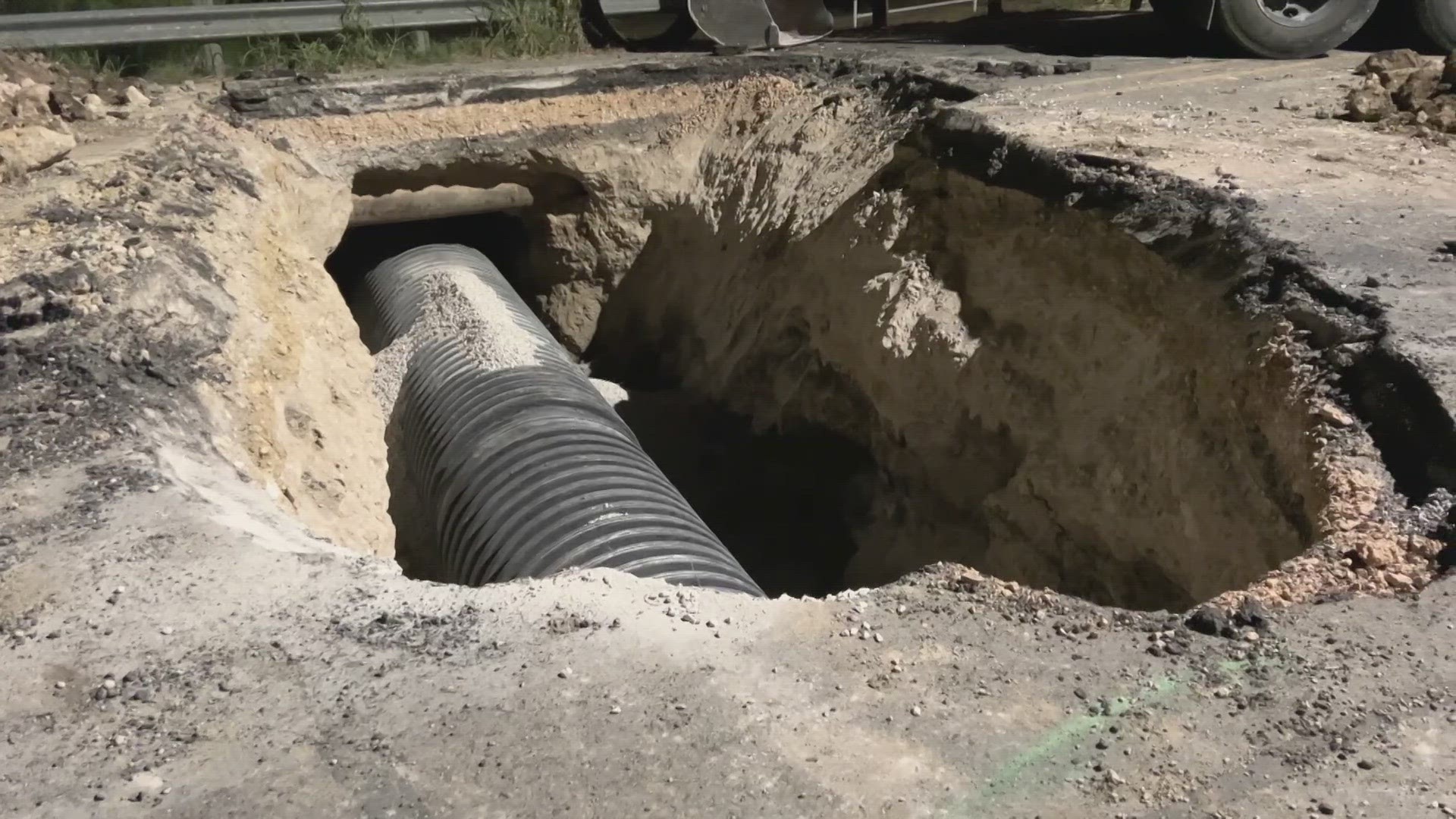 Crews will be on site working to reopen the road by Friday at 5 p.m. and a detour has been established until then, according to San Antonio Public Works.