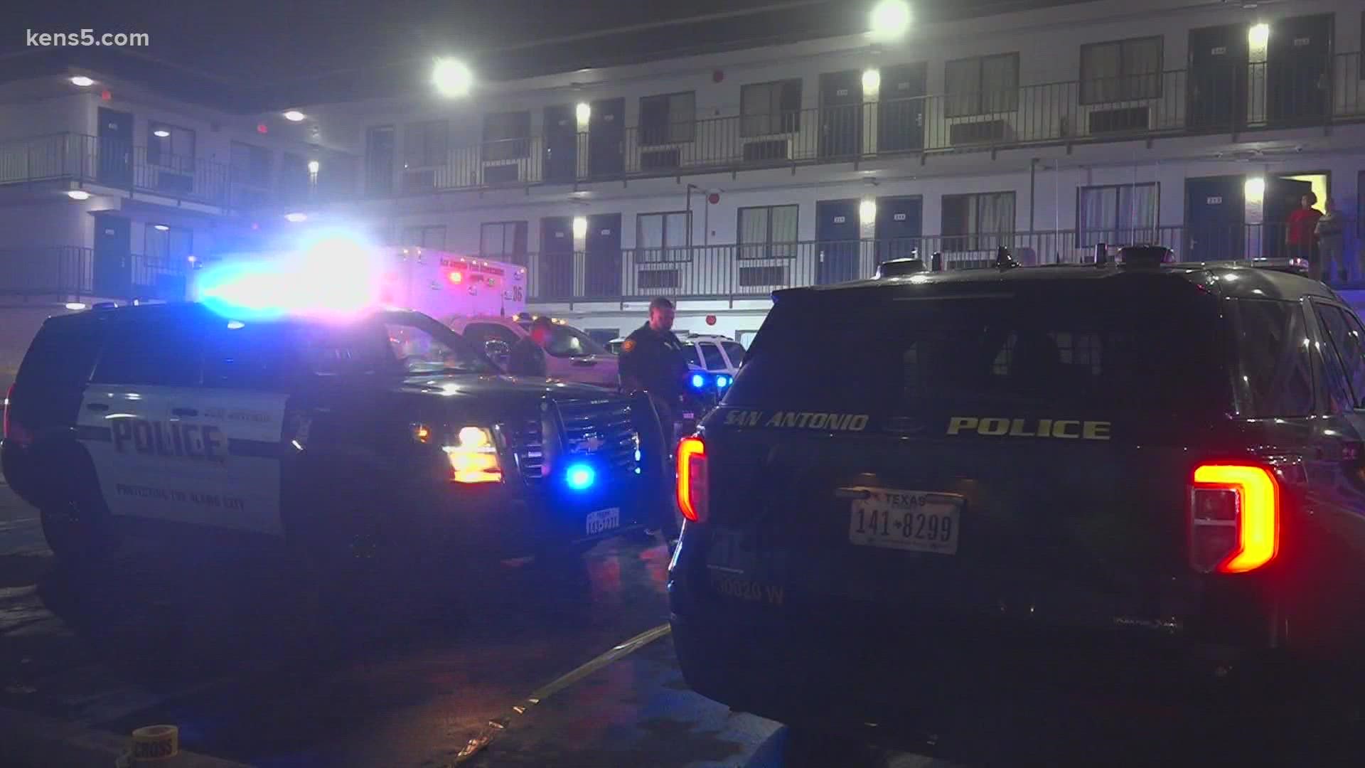 A man is in critical condition after being shot twice at a motel off of SW Loop 410, police say.