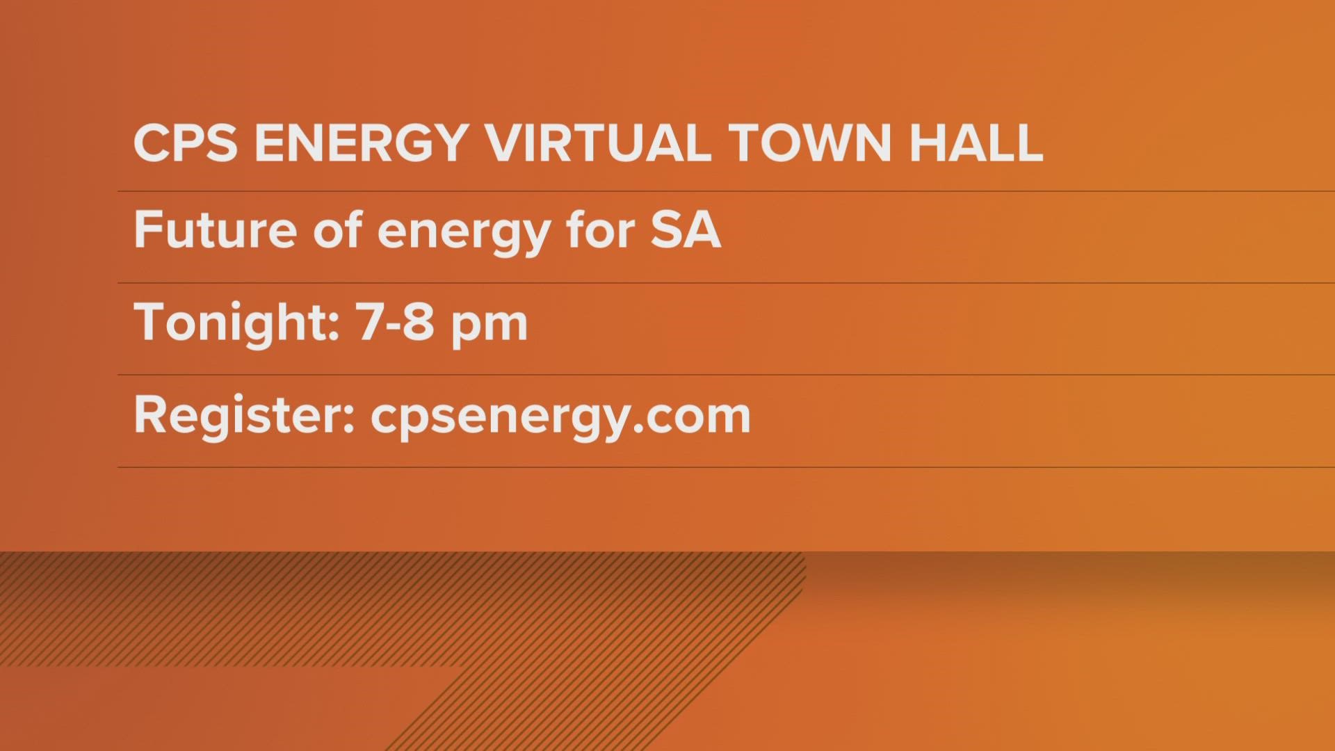 The electricity provider is holding a virtual town hall Thursday night starting at 7 p.m.