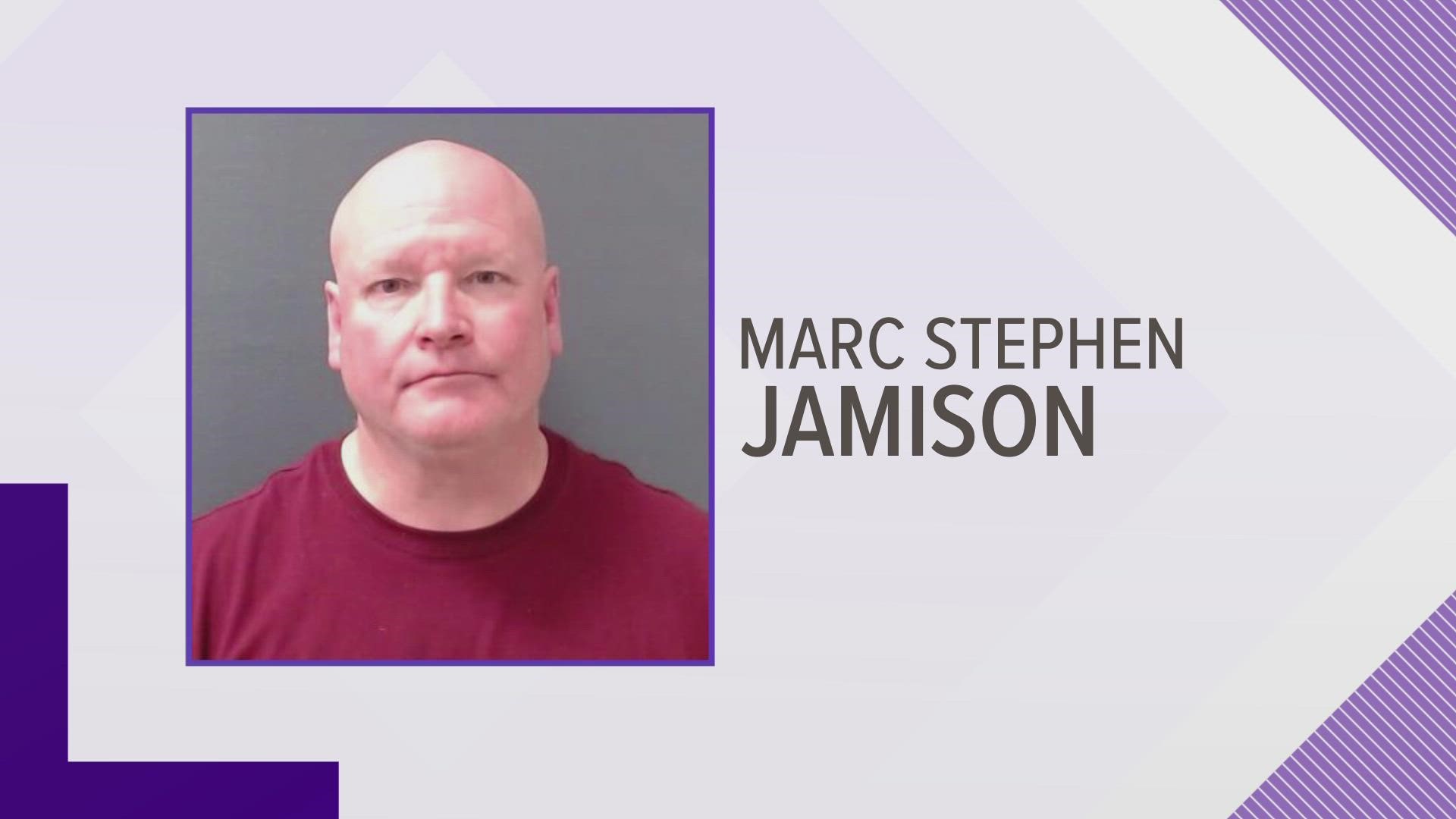 Marc Stephen Jamison, 58, was taken into custody on Friday on accusations of trafficking a 16-year-old girl.